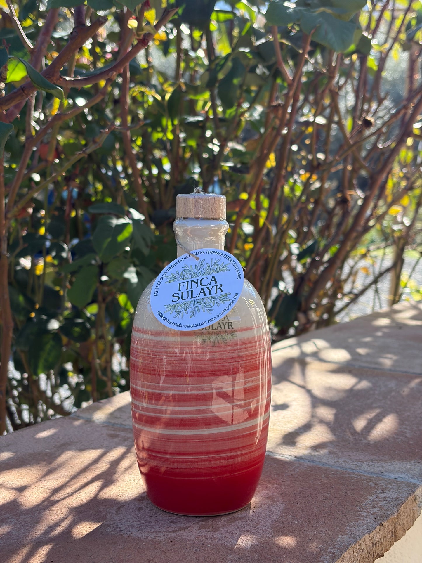 Botella AOVE de gres porcelánico 250ml. LOLA DIF