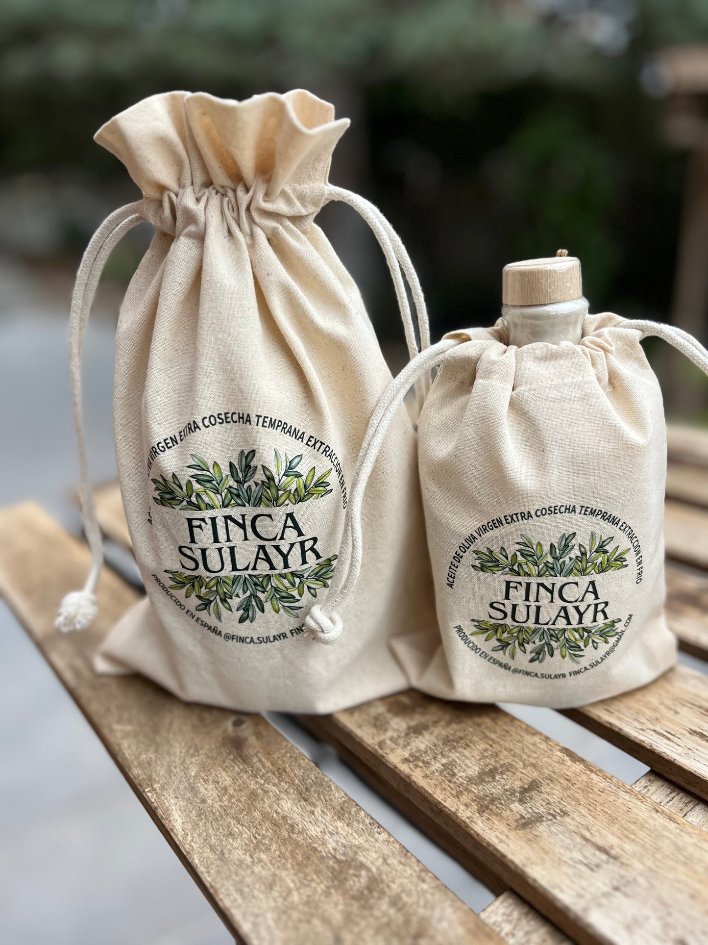 Bolsa de tela de algodón